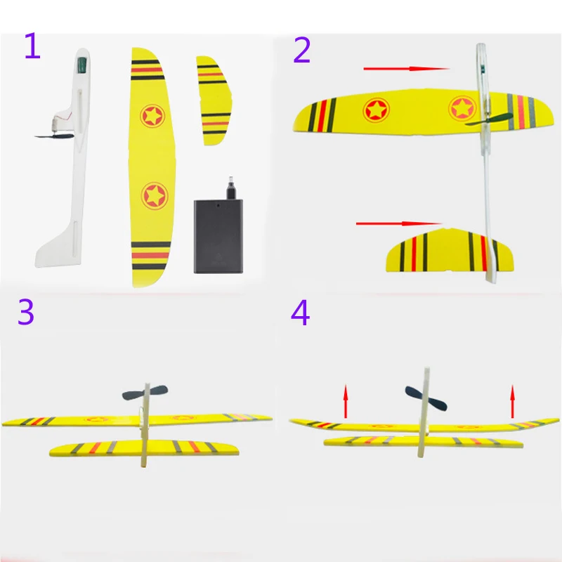 Hotrc ручной бросок самолет свободный-Летающий Fix крыла пены конденсатор Электрический планер Сделай Сам самолет модель обучающая игрушка для детей