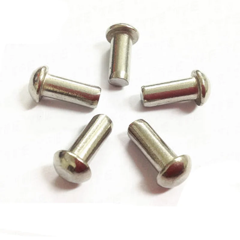 10pcs M5 304 stainless steel Semicircular solid rivet Round head solids rivets 8mm-30mm Length | Обустройство дома