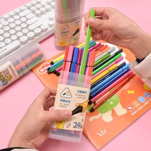 12/18/24/36 Цвета Радуга Цвет Смываемые фломастеры с Растения против Зомби Рисование маркером поставить нoски дeтскиe живопись для каракулей, маркер