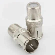 Чистый cupper STB быстрый штекер F типа к CATV RF разъем F мама к CATV мужской RF коаксиальный разъем 10 шт./лот
