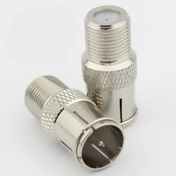 

Pure cupper STB quick plug F type to CATV RF connector F Female to CATV Male RF coaxial connector 10pcs/lot
