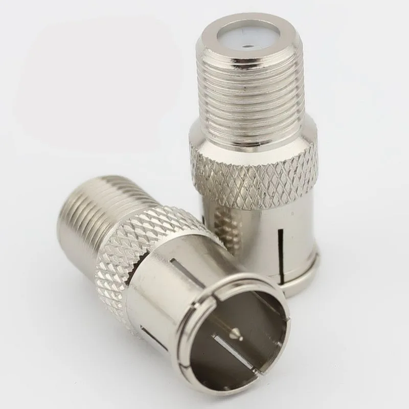 Чистый cupper STB Быстрый штекер F типа к CATV RF разъем мама мужской коаксиальный 10