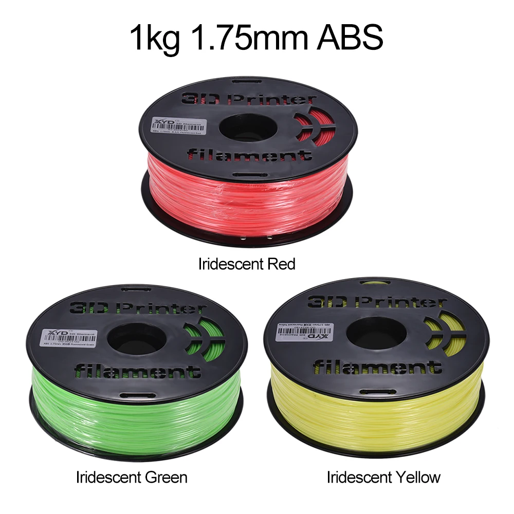 

1KG/ Spool Colorful ABS Filament 1.75mm Diameter Iridescent Color Printing Filaments for 3D Printers Drawing Pens