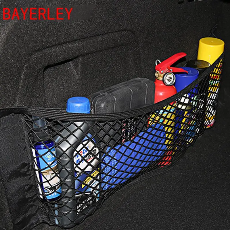 

Car Accessories Organizer Car Trunk Net Nylon SUV Auto Cargo Storage Mesh Holder Universal For Cars Luggage Nets Travel Pocket