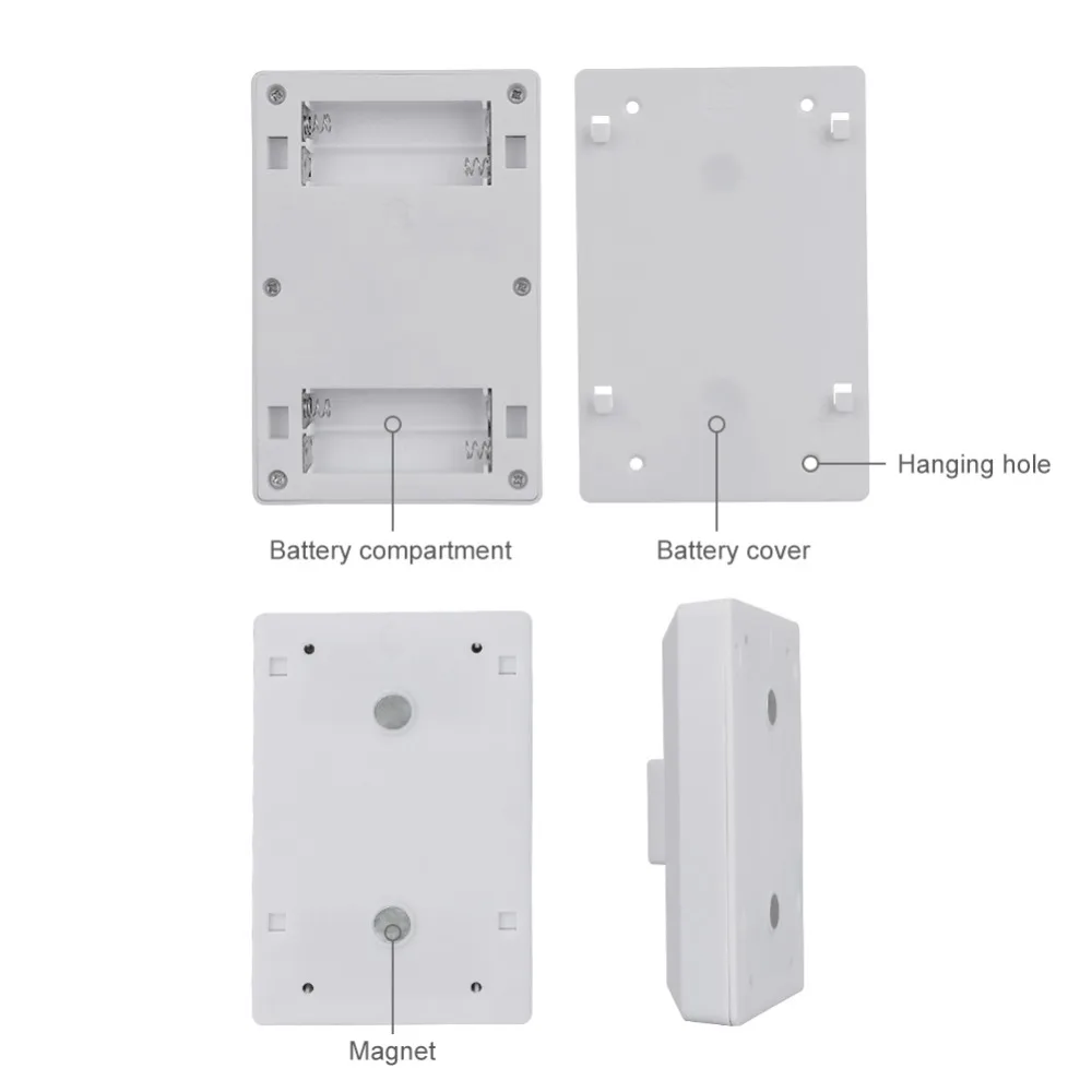 Магнитный ультра яркий мини COB светодиодный настенный светильник, переключатель, Ночной светильник, беспроводная лампа на батарейках для гаража, для шкафа, спальни