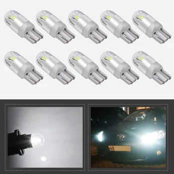 

10pcs Signal Lamp 3030 T10 Led Car Bulb W5W 194 168 Led T10 Led Lamps For Cars White 5W5 Clearance Backup Reverse Light 12V