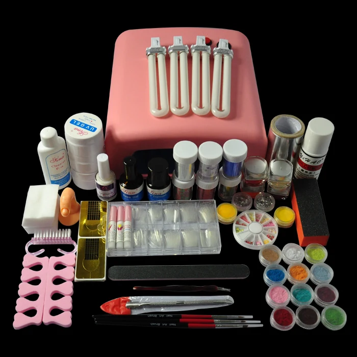 

36W Nail Star Nail Silk Velvet Nail UV Lamp Salon Phototherapy Tools Set