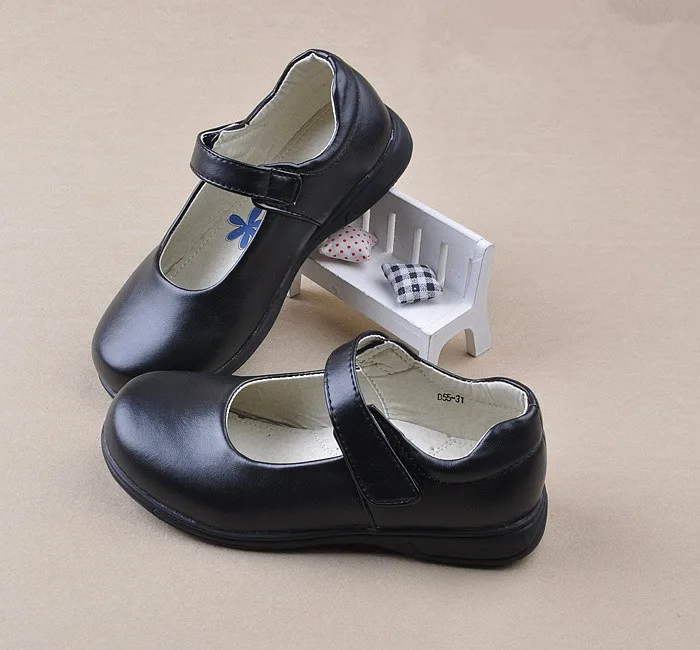 girls shoes Children Girl Student Shoes School Black Leather Shoes Girls Fashion Princess Shoes Kids Classic Glowing Uniforms Sinlge Shoes slippers for boy