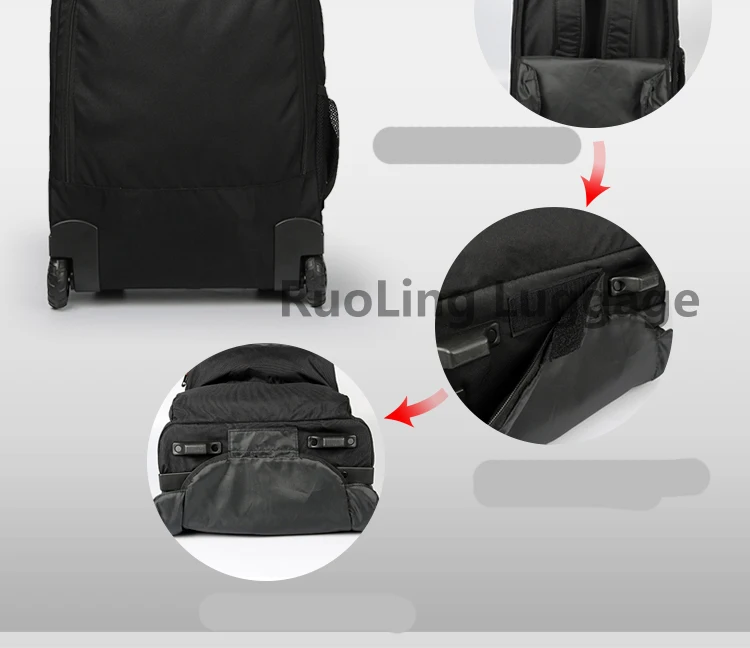 LeTrend Оксфорд Дорожные сумки для мужчин бизнес сумки на колёсиках плечо чемодан колеса 20 дюймов кабина тележка сумка для ноутбука багажник