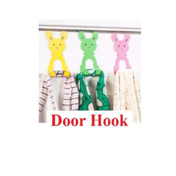 

1Pcs Stainless Steel Cartoon Door Back Hook Clothes Creativity Vertical Hanger Special Seamless No Trace Nail-free