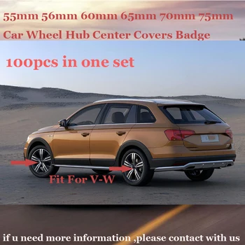 

100pcs wholsale 55mm 56mm 60mm 63mm 65mm 70mm 76mm For Volkswagen Car Emblem Wheel Center Caps Auto logo Badge Black Blue covers