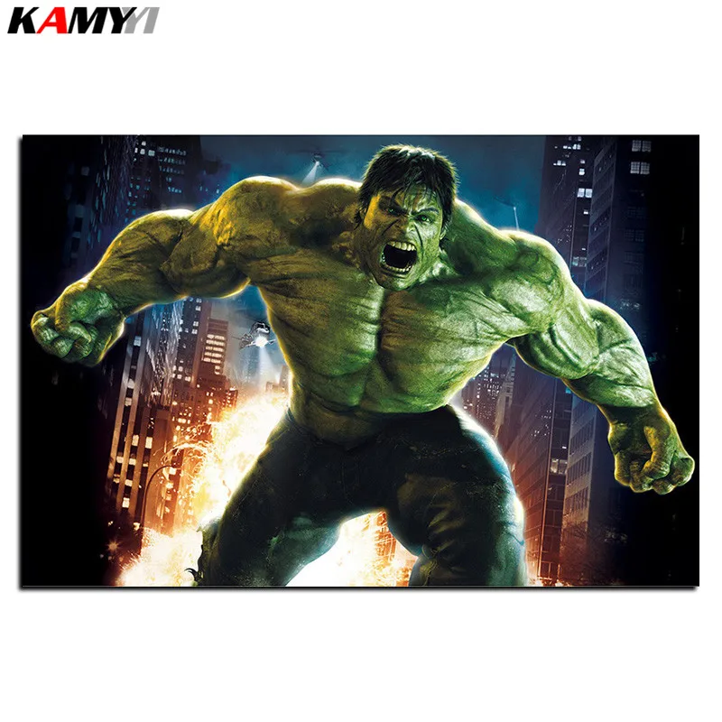 

5D Diy diamond painting cross stitch green giant Full Square Diamond embroidery Needlework Rhinestone Mosaic Crafts B617