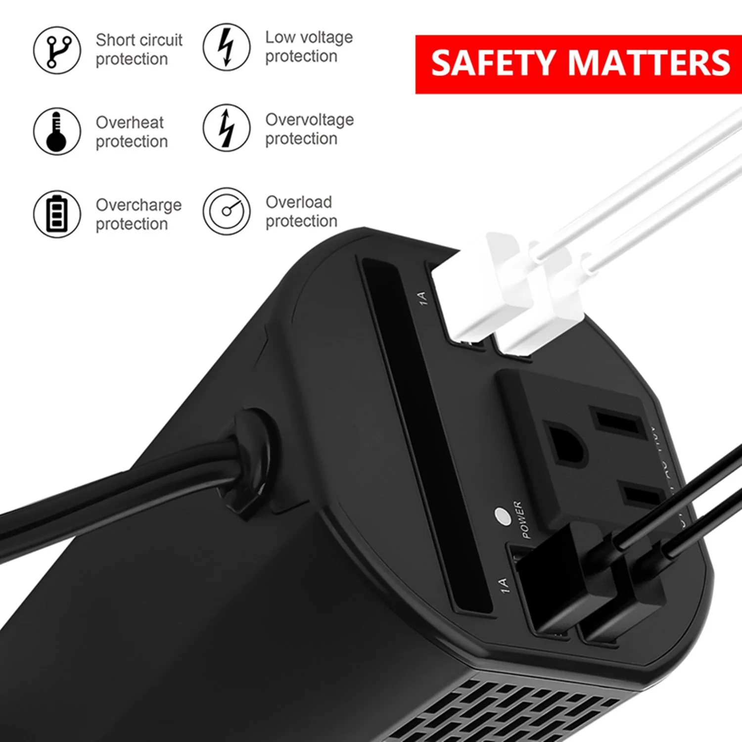 a 110v AC Converter Plug Adaptador de