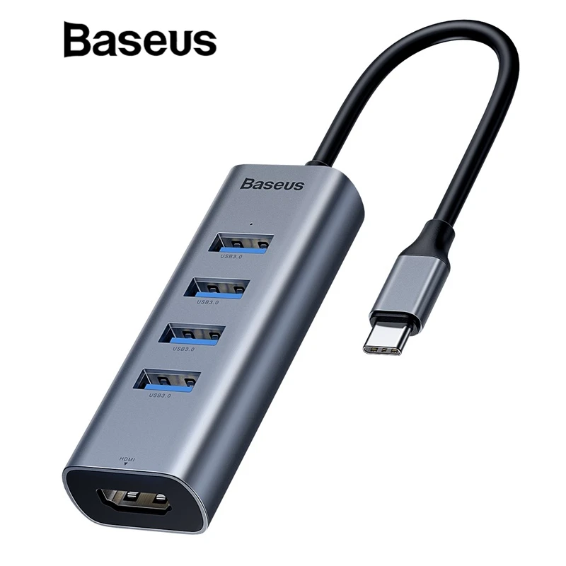 Baseus Мульти USB 3 0 type C концентратор порт для Macbook Air Pro Otg HDMI RJ45 адаптер сплиттер