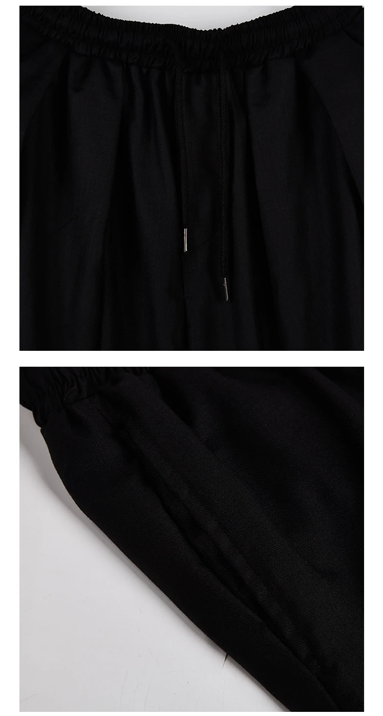 Для мужчин Уличная хип хоп панк готический Свободные Повседневная юбка брюки Мужской Oversize Мода Кимоно гаремный с широкими штанинами