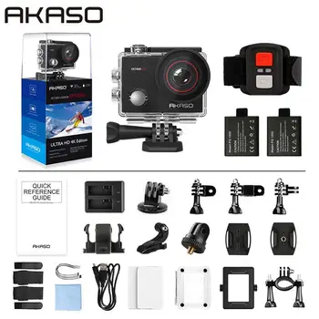 

AKASO EK7000 Pro 4K Action Camera with Remote Control Touch screen Sports Camera EIS Adjustable View Angle 40m Waterproof Camera