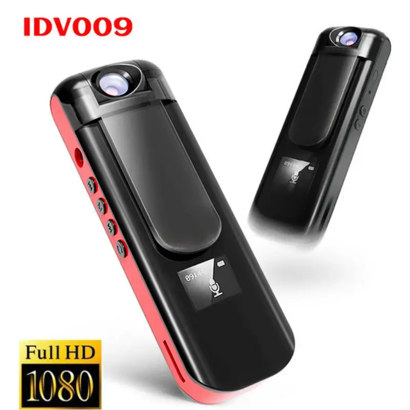 

IDV009 Mini Camera Recording Pen 1080P Full HD Sport DV Camcorder Rotate Lens Voice Video Recorder Built-in MP3 Player Mini DVR