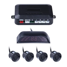 4 Sensors For Parking LED Sisplay Car Parktronic Radar Monitor Detector System Reverse Backup Car Parking Sensor