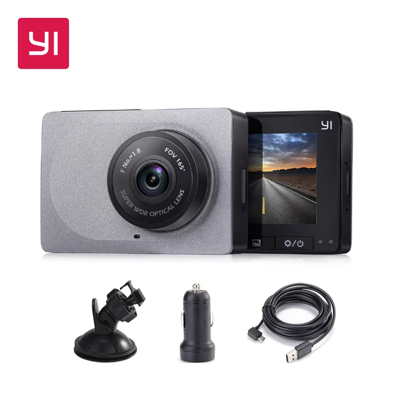  YI Smart Dash Camera Full HD Car DVR Cam Video Recorder WiFi Night Vision 1080P 2.7