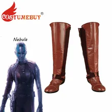 CostumeBuy Мстители эндшпиль Туманность Косплэй кожаные сапоги обувь Мстители 4 Туманность ботинки L920