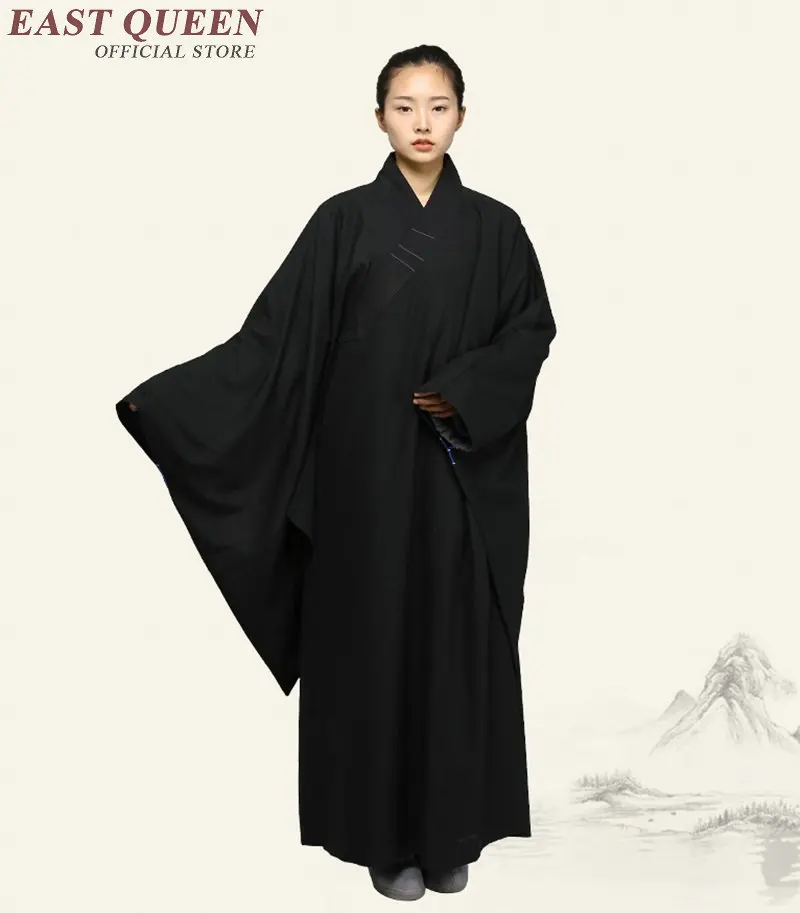 Одеяния буддийских монахов буддийский монах костюм одежда шаолиньских монахов Медитация одежда KK1747 H - Цвет: 2
