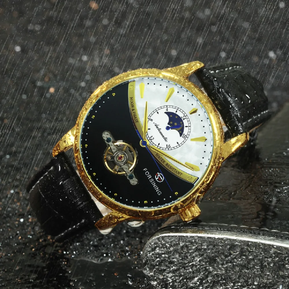 Королевское Платье часы automatic Tourbillon Скелет Механические Роскошные Брендовые