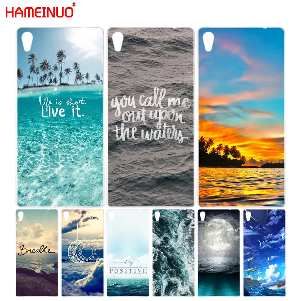 

HAMEINUO Beautiful Ocean Scenery Cover phone Case for sony xperia C6 XA1 XA ULTRA X XP L1 X compact XR/XZ/XZS PREMIUM