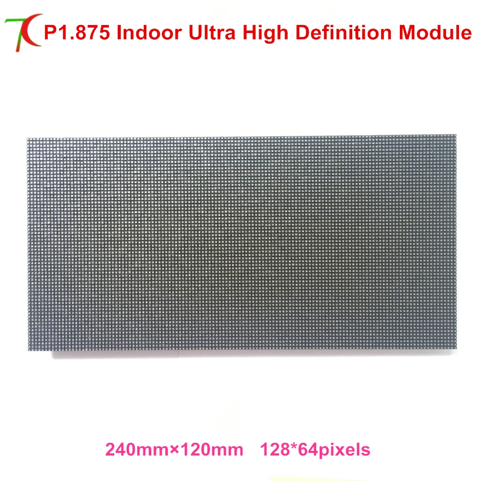 

240*120mm P1.875 indoor hub-75 interface full color led modules for 4k ultra high definition led display video wall led screen