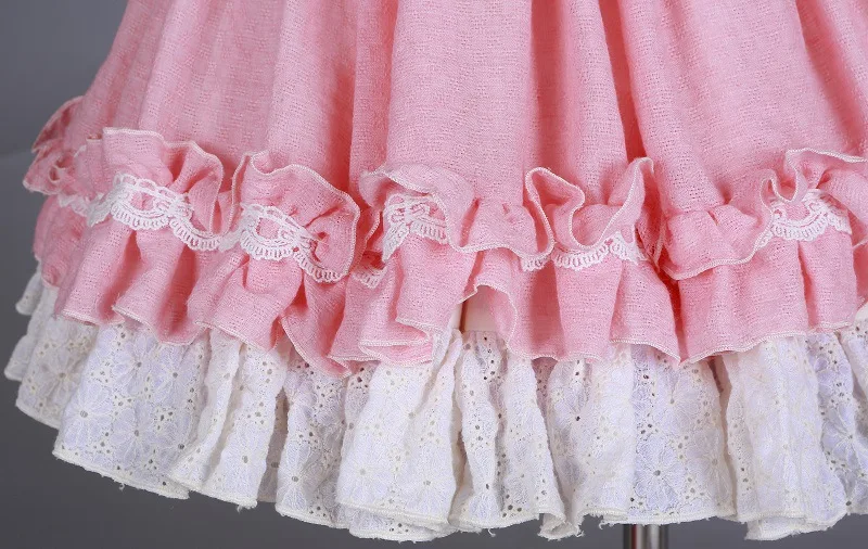 2019 г., весенне-летнее качественное Хлопковое платье для девочек в испанском стиле розовое платье принцессы вечерние платья на свадьбу с