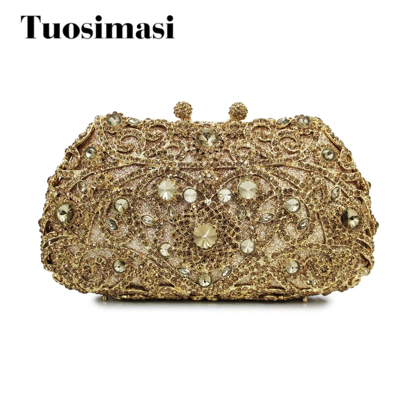 shiny gold clutch bag