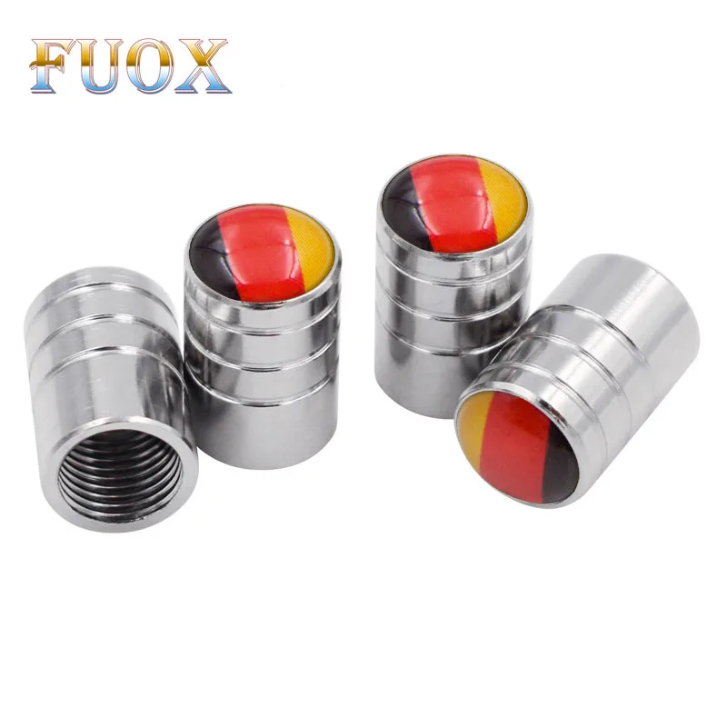 

4pcs Car styling Wheel Tire Valves Tyre Air Caps for bmw audi Renault Scirocco CC GOLF 7 Golf 6 MK6 Polo Tiguan emblem Germany
