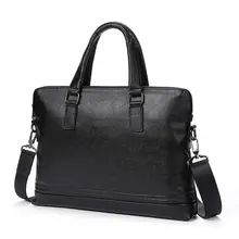 Модные Для мужчин из натуральной кожи Бизнес Портфели Сумка Портативный плеча Курьерские сумки мужской кожа Повседневная сумка для ноутбука