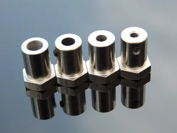

Electroplating silver hexagonal coupling robot car tire connector with shaft reducer motor