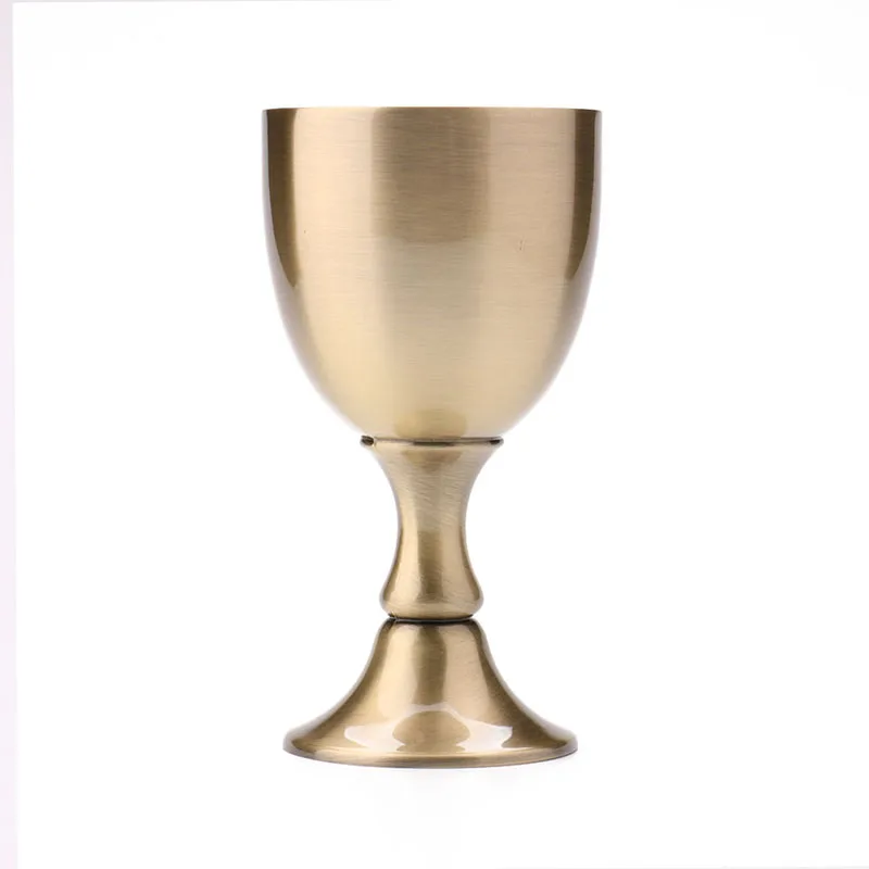 

Handmade Pure Copper Wine Goblet Vintage Europe Brass Crafts Water Liquor winebowl Polishing Body Barware Bar Cups Approx 100ML