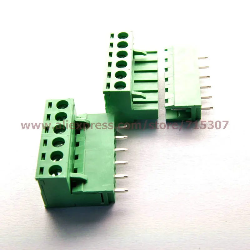 

PHISCALE 5 set Vertical PCB Terminal Blocks 5.08mm 6pin 300V 15A