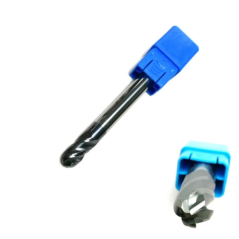 Radius=6MM*25*D12*100 4 Flutes hrc60 Ball nose End Mill solid carbide CNC router bits tools Milling cutter