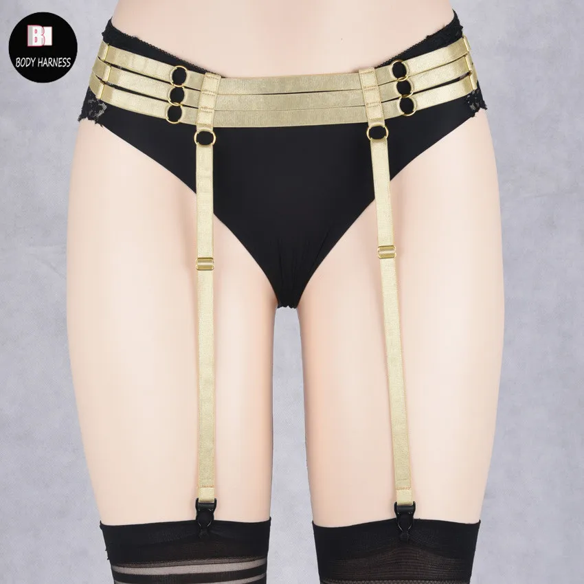 

Sexy High Quality Garter Lingerie Women Fashion Punk Belt Body Cage Harness Thigh Garter Women Fetish Underwear harness Garter