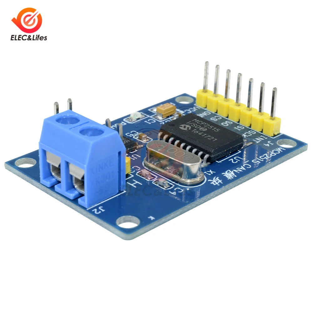 MCP2515 CAN шина плата модуля TJA1050 приемник SPI для Arduino 51 MCU контроллер рычага передачи данных на большие расстояния