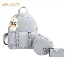 3pcs Autumn Winter Women Backpacks Set Rucksack Fashion Backpack For Teenagers Girls School bags Backpacks mochila feminin 2017