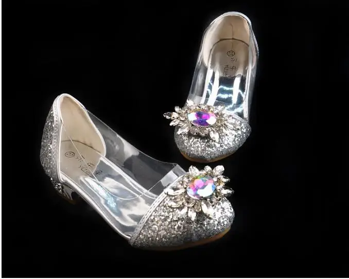 Новые весенние детские туфли принцессы Детские свадебные туфли для девочек модельные туфли на высоком каблуке вечерние туфли для девочек кожаные