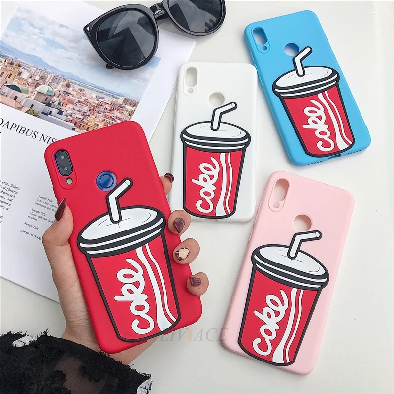 Силиконовый чехол 3D cola для vivo v15 pro nex a s x21 ud i x20 x9s x9 v7 v9 plus y67 y85 y71 y83 мягкая задняя