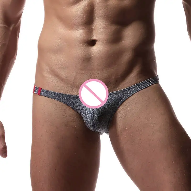 

Sexy Men's Cotton Briefs Breathable Underwear Mid-Waist Mini Bikini Panties Bulge Pouch Jockstrap Underpants Triangle Briefs New