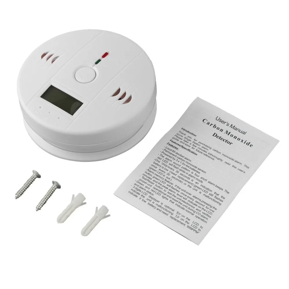 

Professional CO Carbon Monoxide Poisoning Smoke Gas Sensor for Home Safety Use Warning Alarm Detector LCD Displayer Dropshipping