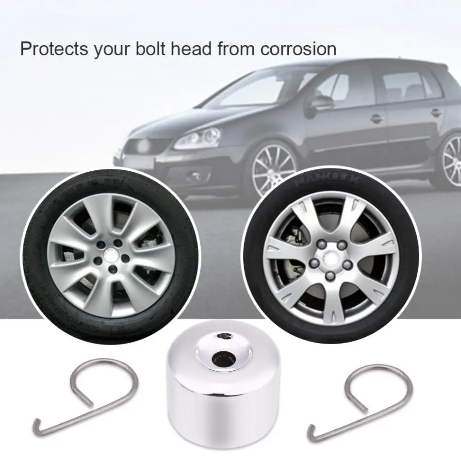 

20pcs Wheel Looking Nut Bolt Cap Screw Cover for VW Passat Golf Bora Car Styling 17mm Chrome