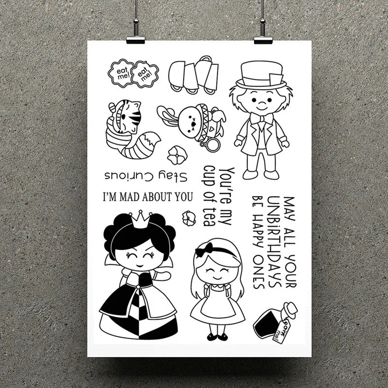 

FeLicearts Princess Transparent and Clear Stamp DIY Scrapbooking Album Card Making DIY Decoration RUBBER STAMP CRAFT SUPPLIES