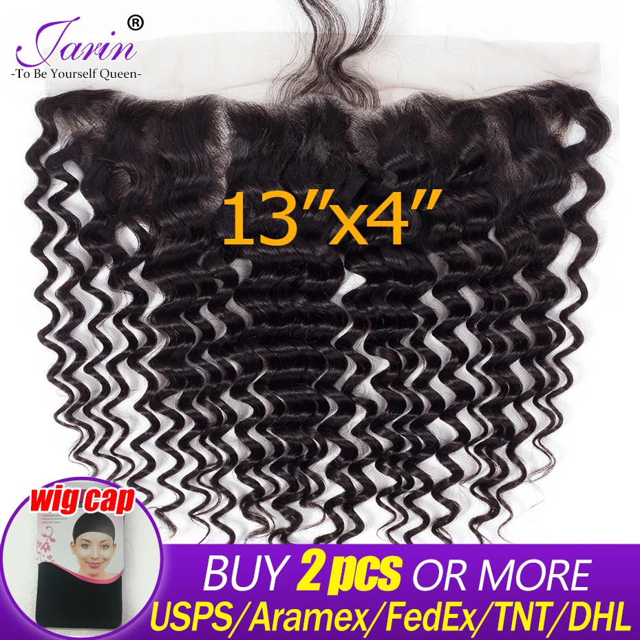 

Jarin Lace Frontal Closure 13*4 Ear To Ear Indian Human Hair 8-22 Inch Frontal With Baby Hair pre plucked Hairline Free Shipping