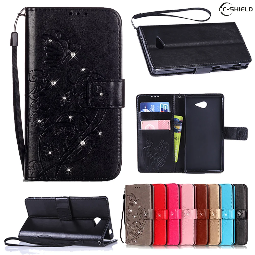 

Flip Case for Sony Xperia M2 aqua M2aqua D2302 D2303 D2403 Leather Diamond Phone Case for Sony xperia M 2 dual D 2302 2303 capa