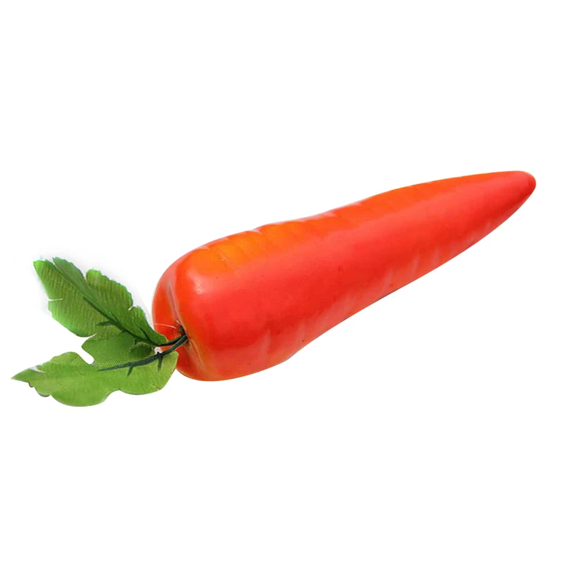 

1 Piece Food Carrot Vegetable Toy Model Simulation Educational Kid Children Pretend Play House Kitchen Decorative
