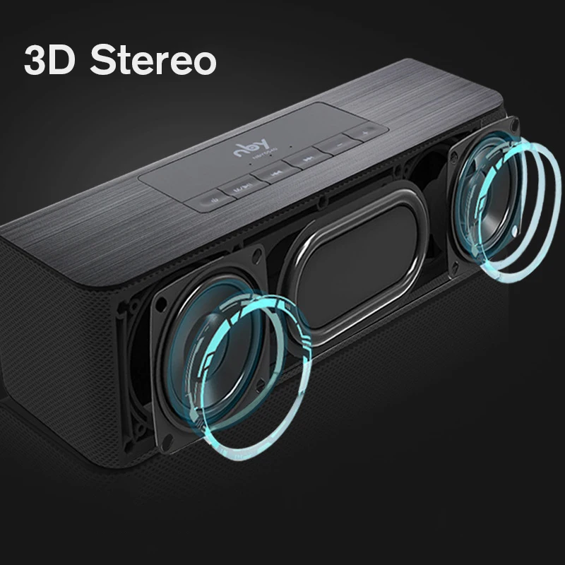 Nby 5540 портативный Bluetooth динамик fm радио беспроводной сабвуфер громкий 3D стерео