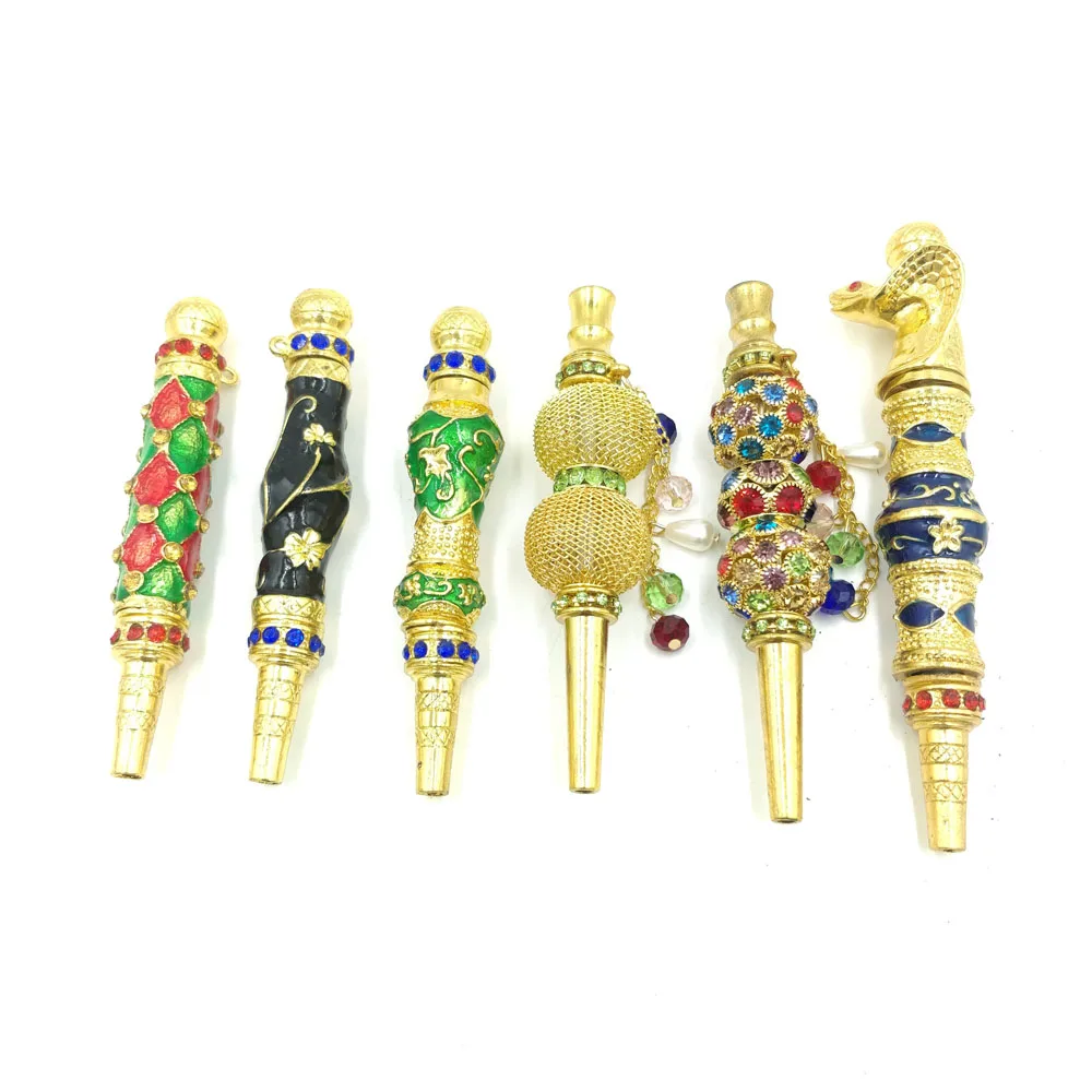 

1pc Beautiful Jewelry Alloy Shisha Hookah Mouth Tips Chicha Filter Tip Hookah Mouthpiece
